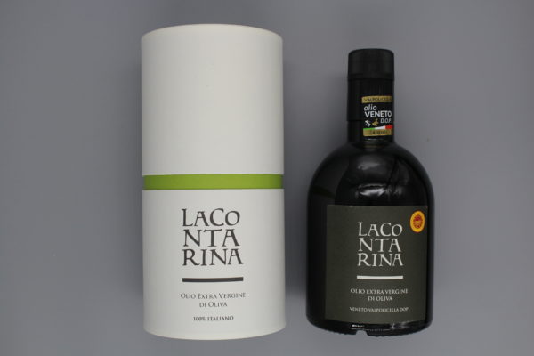 Confezione porta  bottiglia 500ml con bottiglia olio dop veneto valpolicella